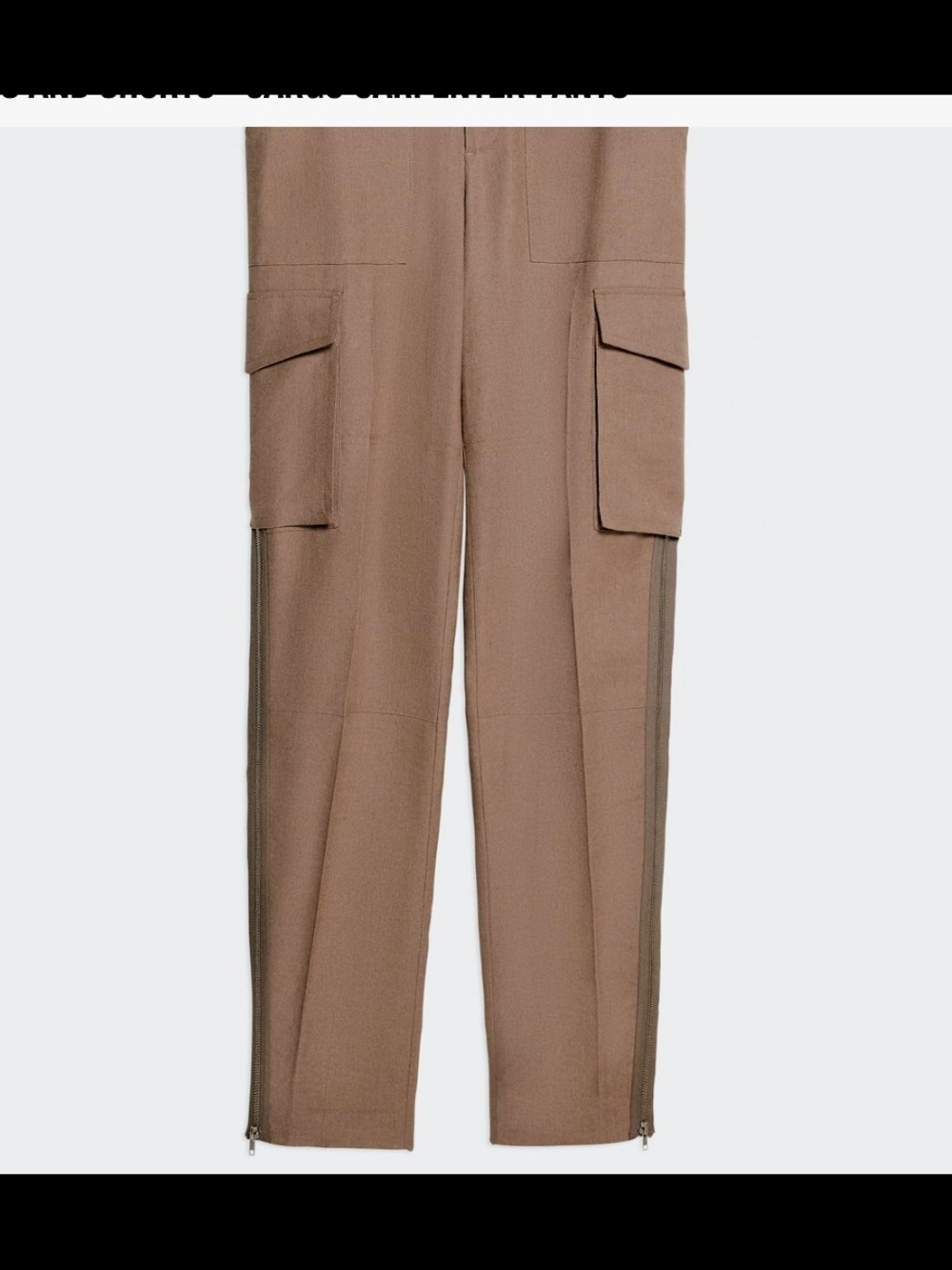 Helmut Lang Arch Carpenter High-Rise Cargo Pants in Archwood New SZ 4 US Women - Picture 8 of 8